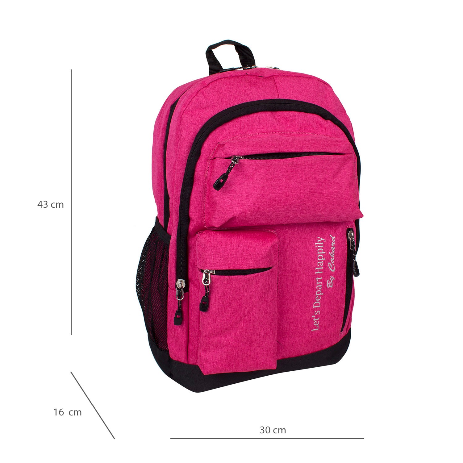 Bagacar 20101 Unisex Günlük ve Okul Sırt Çantası Pembe