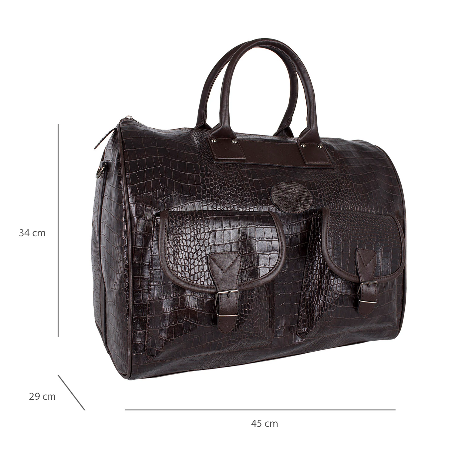 Bagacar Geniş El Bavulu ve Seyahat Çantası Kahve