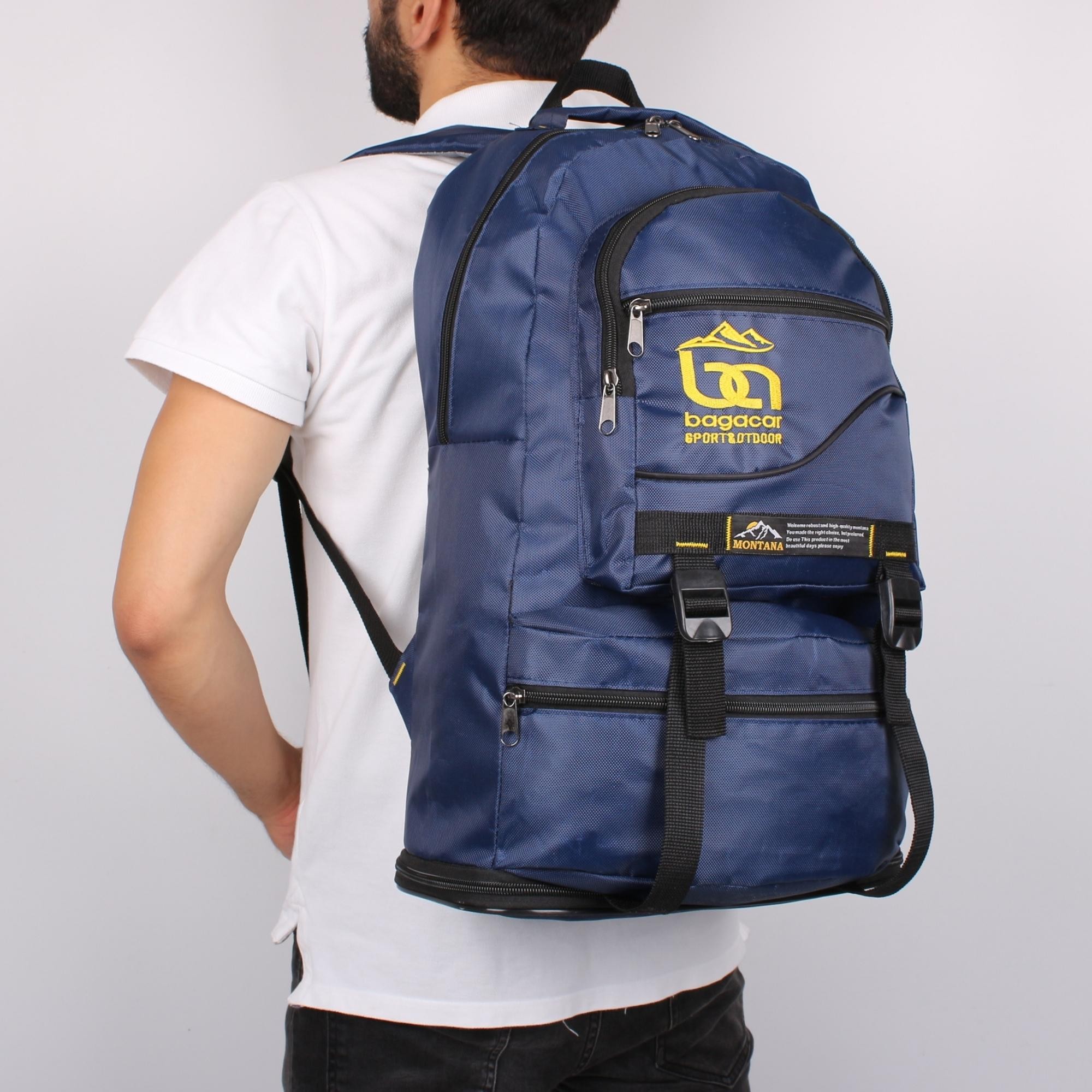Bagacar Laci Körüklü Dağcı Sırt Çantası 65 litre Kapasiteli Kamp Çantası