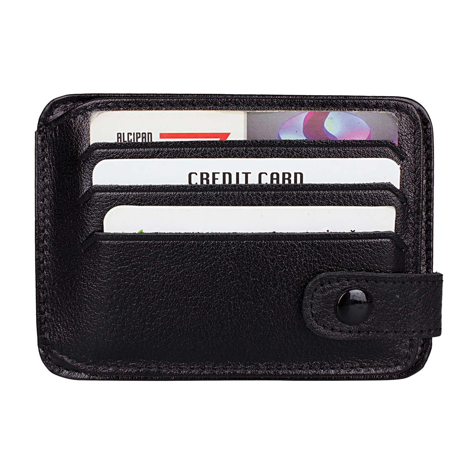 Bagacar 12010 Hakiki Deri Cüzdan Siyah Renk