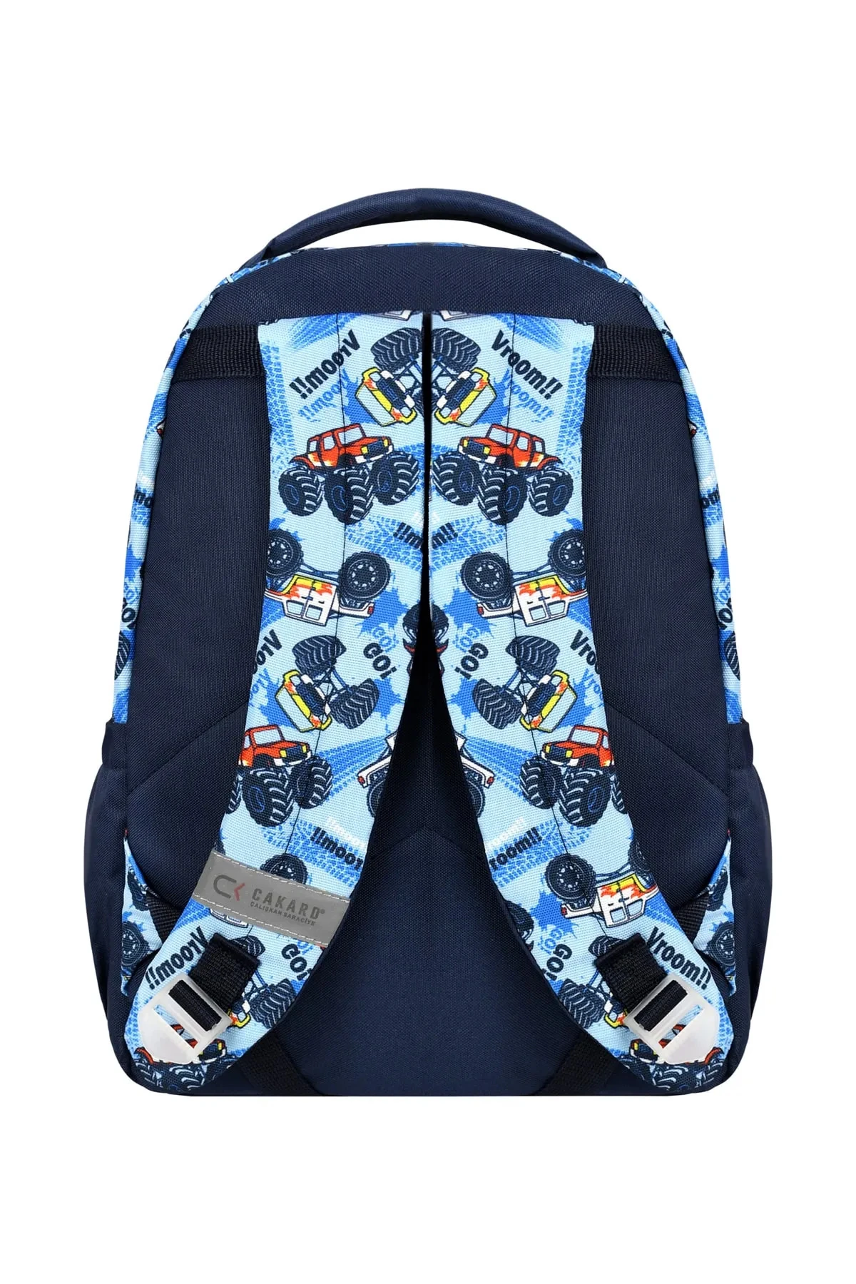 Bagacar Cakard Erkek Mavi Araba Model Kalemlikli Beslenmeli Set Sırt Çantası