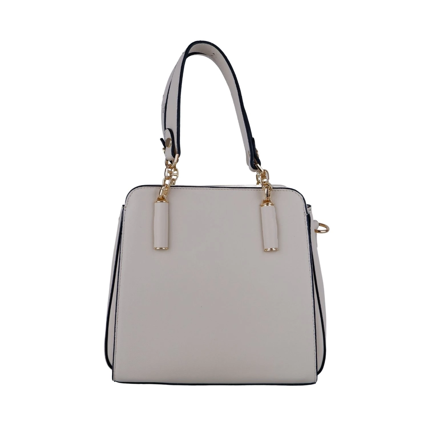 Bagacar 828 Krem Suni Deri Bayan Çapraz El ve Omuz Çantası