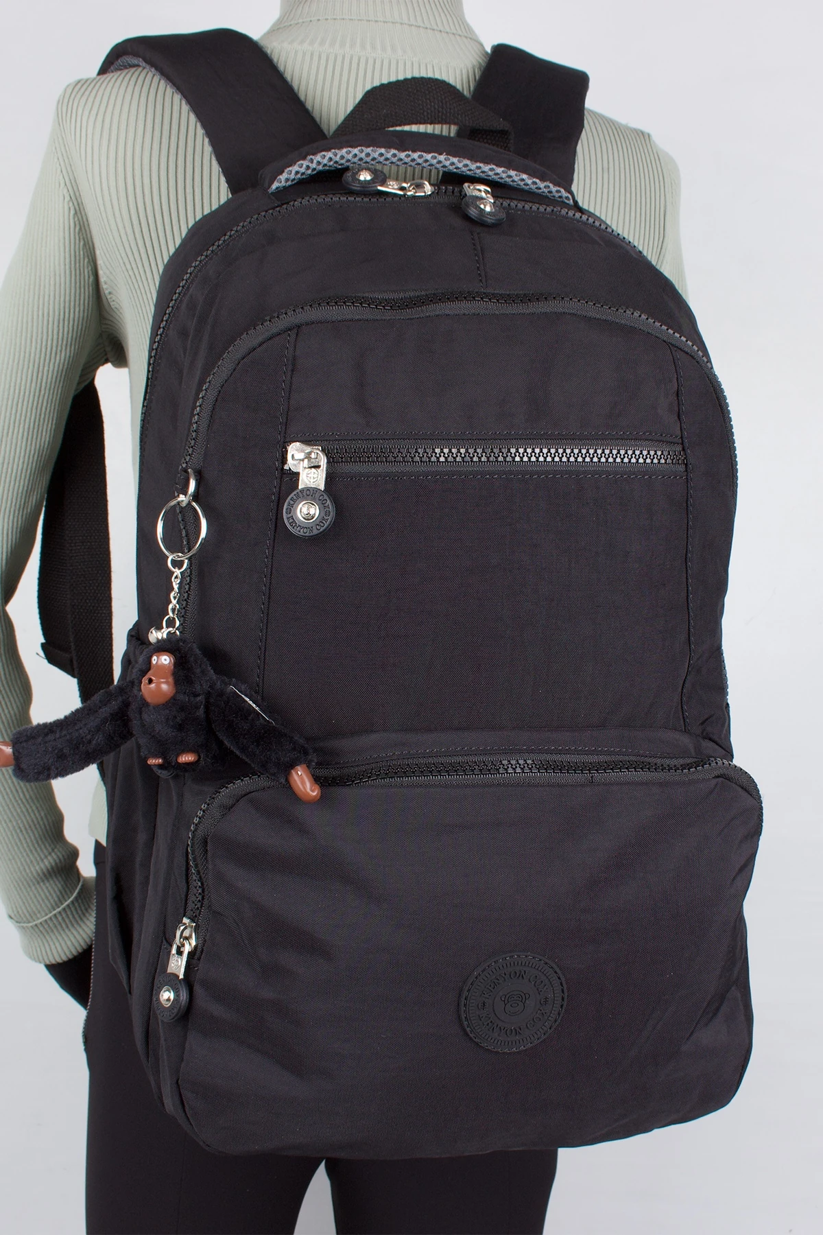 Kenyon 1763 Unisex Klinkır Kumaş Sırt Çantası Siyah