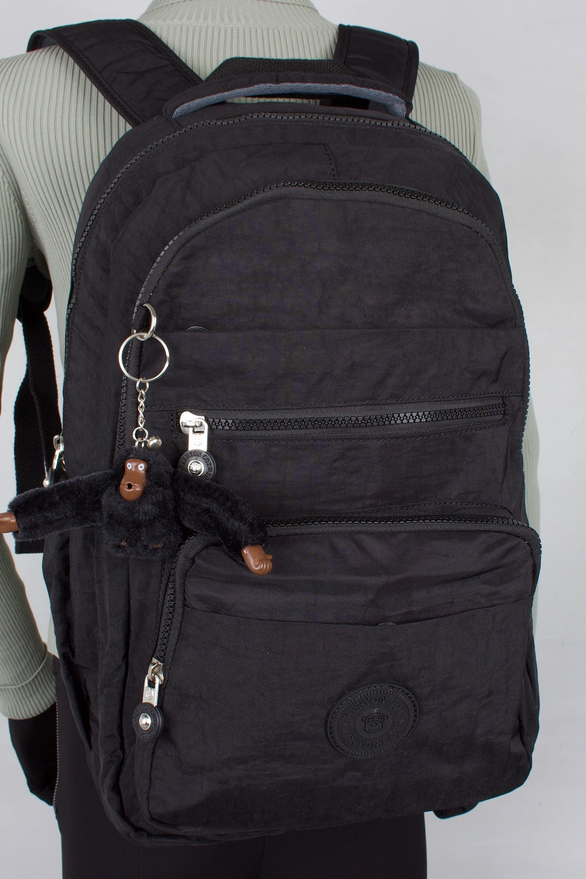 Kenyon 1810 Unisex Klinkır Kumaş Sırt Çantası Siyah