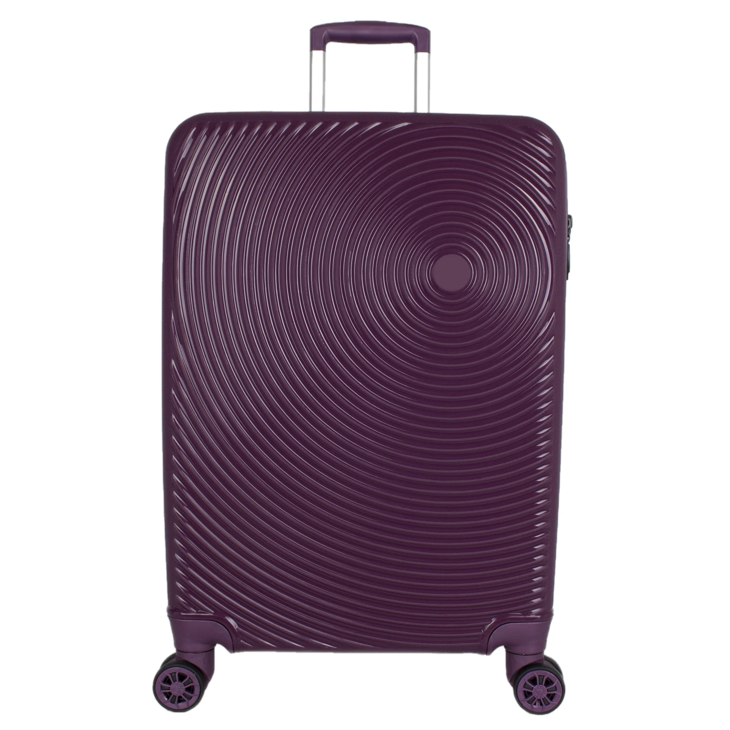 Bagacar Samso Sert Silikon Kırılmaz Büyük Boy Valiz Mürdüm