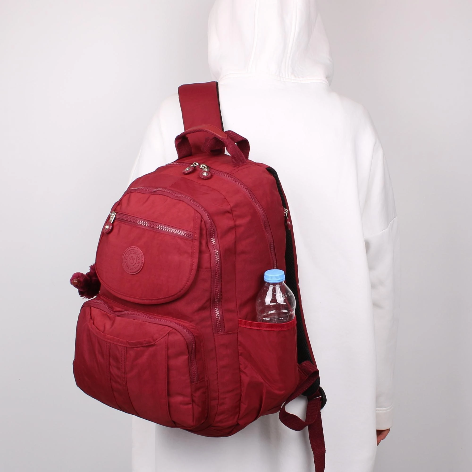 Kenyon Cox 8860 Bordo Unisex Klınkır Maymunlu Günlük ve Okul Sırt Çantası