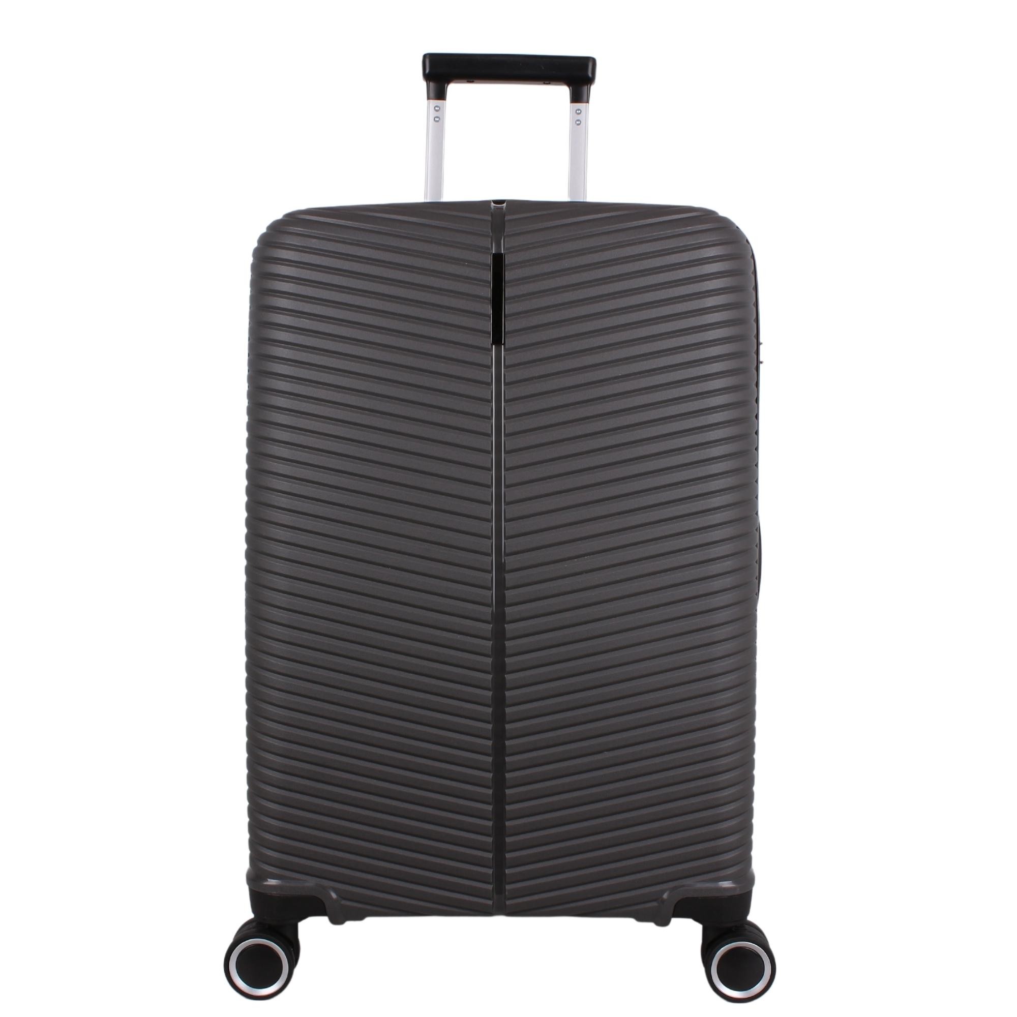 Bagacar Ultra Light Kırılmaz Silikon 3 Lü Valiz Seti Antrasit