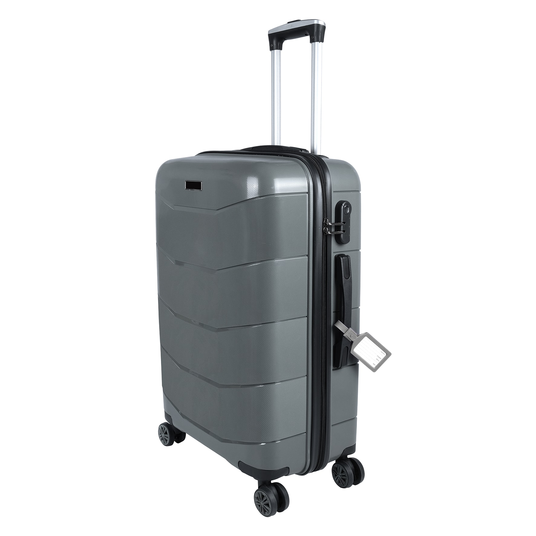 Bagacar Ultra Hafif Kırılmaz Silikon 3lü Set Valiz Gri+ETİKET HEDİYELİ!