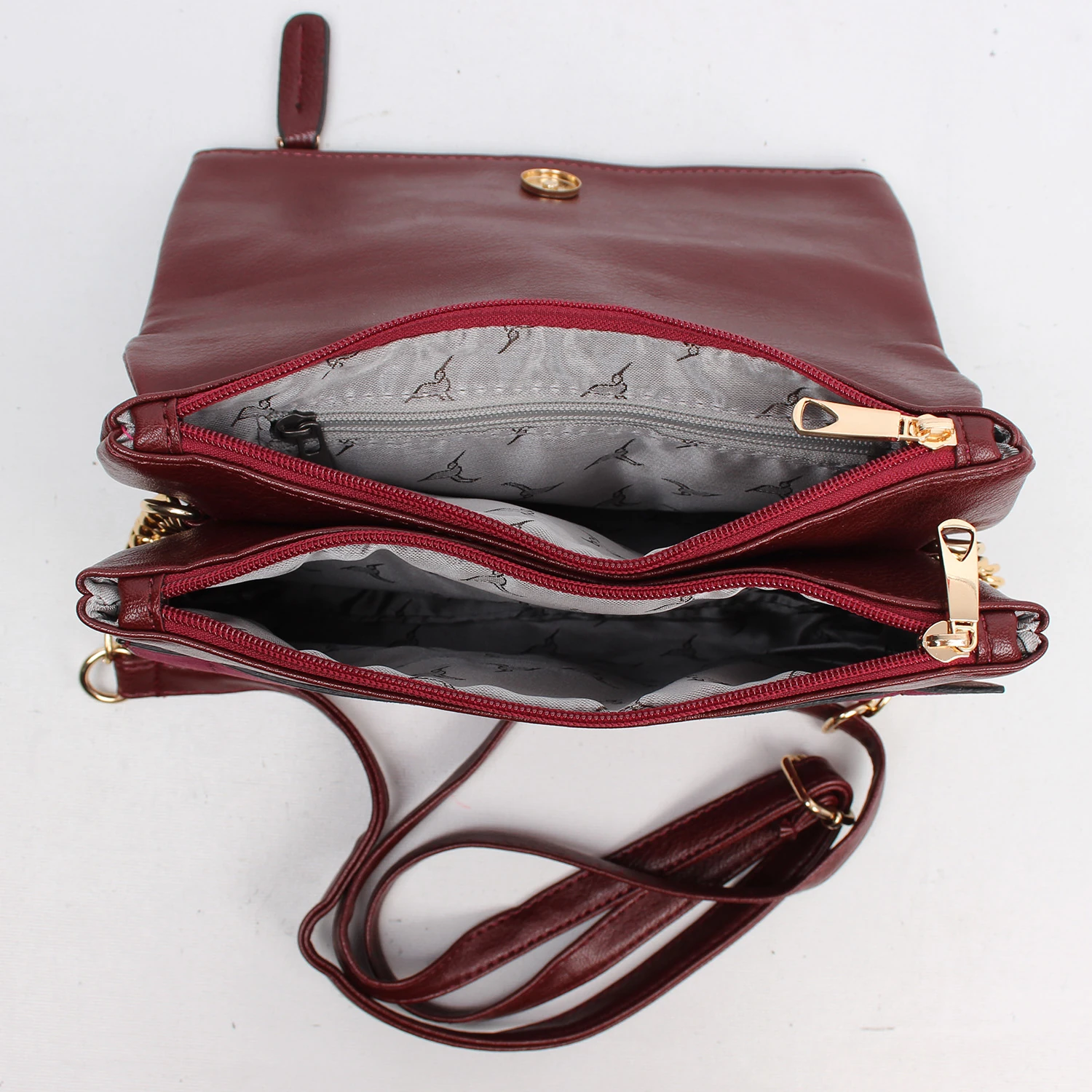 Bagacar 1349 Bordo Bayan Paraşut Çapraz Omuz Çantası