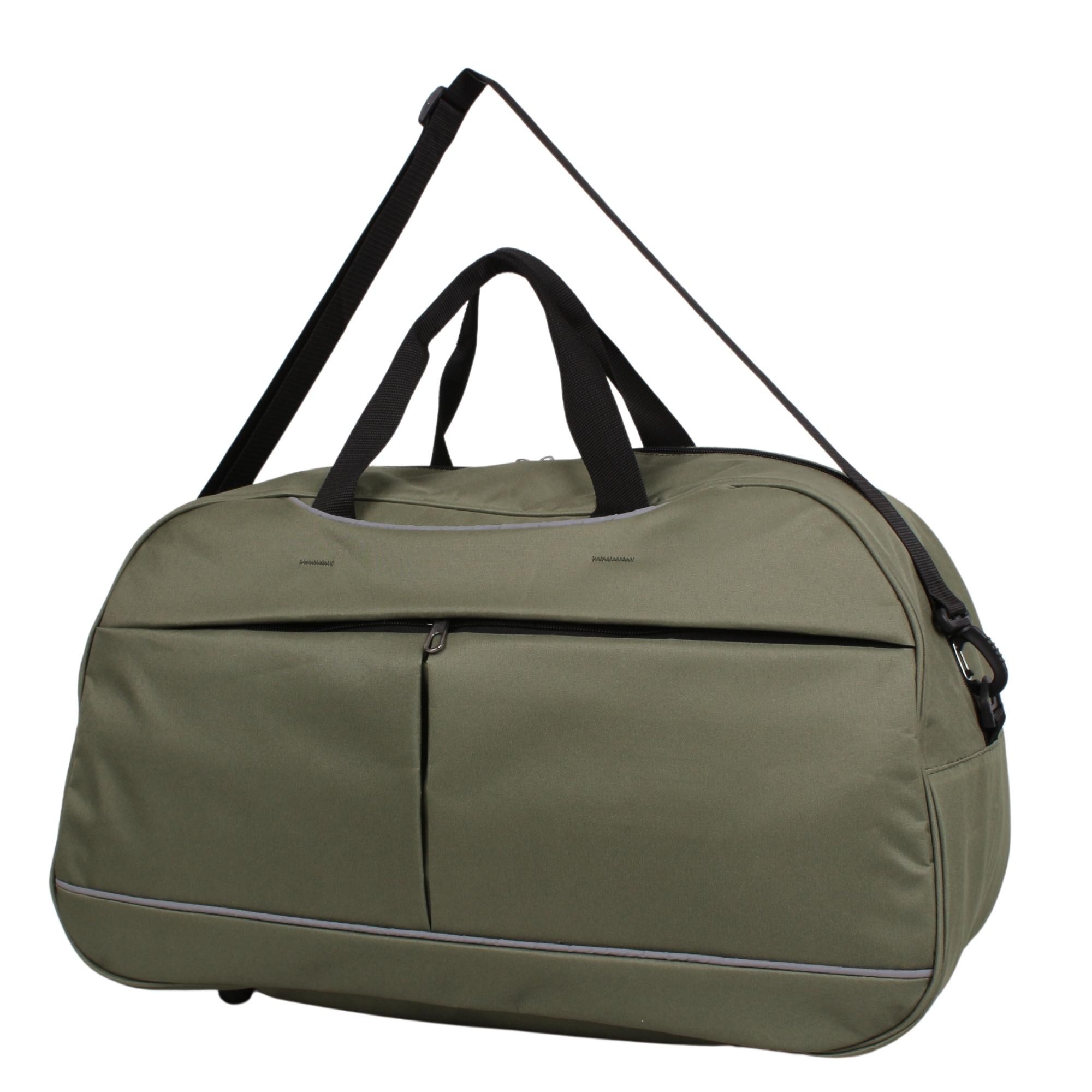 Bagacar 50x30x24 Cm Unisex Yeşil Kumaş Plaj Spor ve Seyahat Çantası