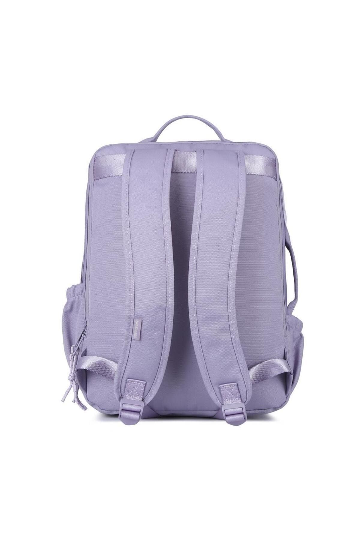 Bagacar Smart Bag 3210 Okul ve Günlük Laptop Bölmeli Sırt Çantası Eflatun