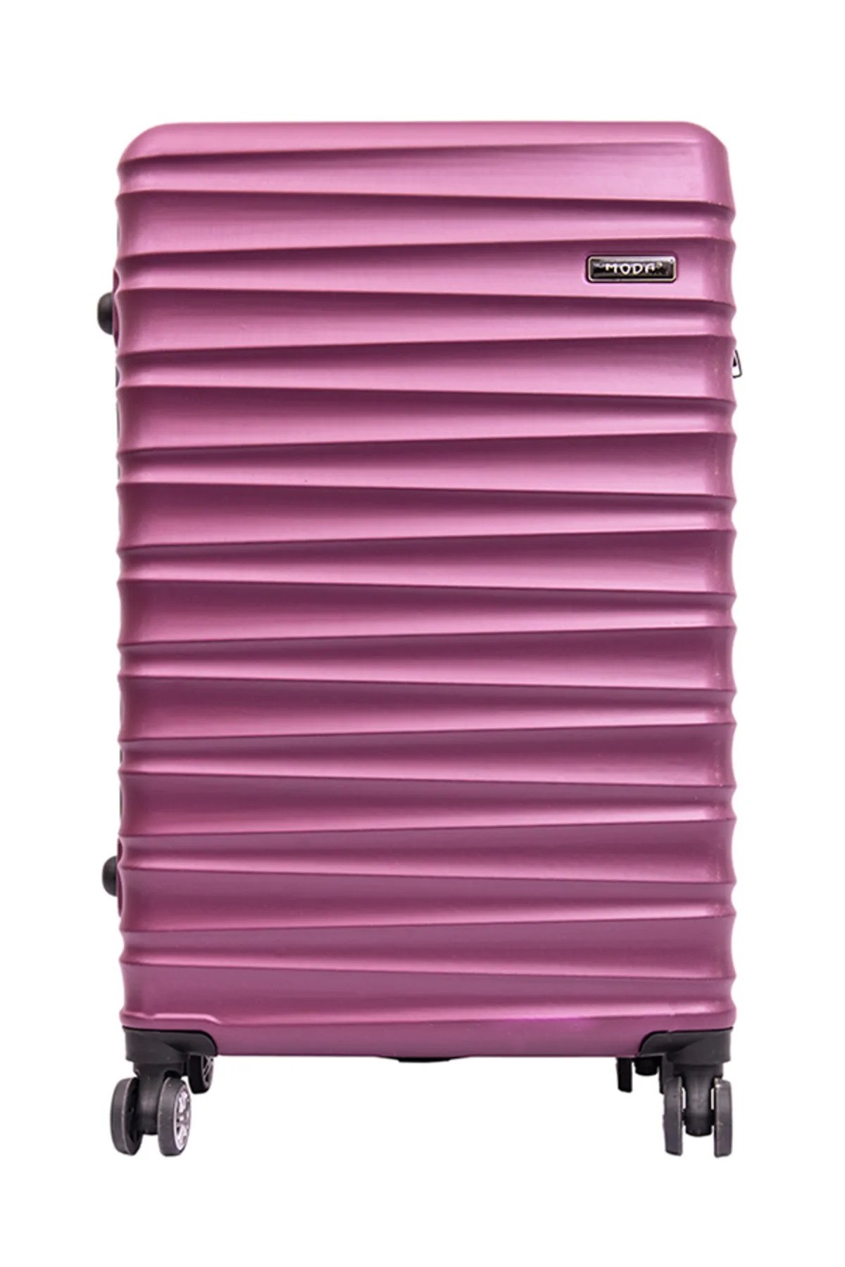 Mv-05 Mor Moda Abs Plastik Büyük Boy Valiz
