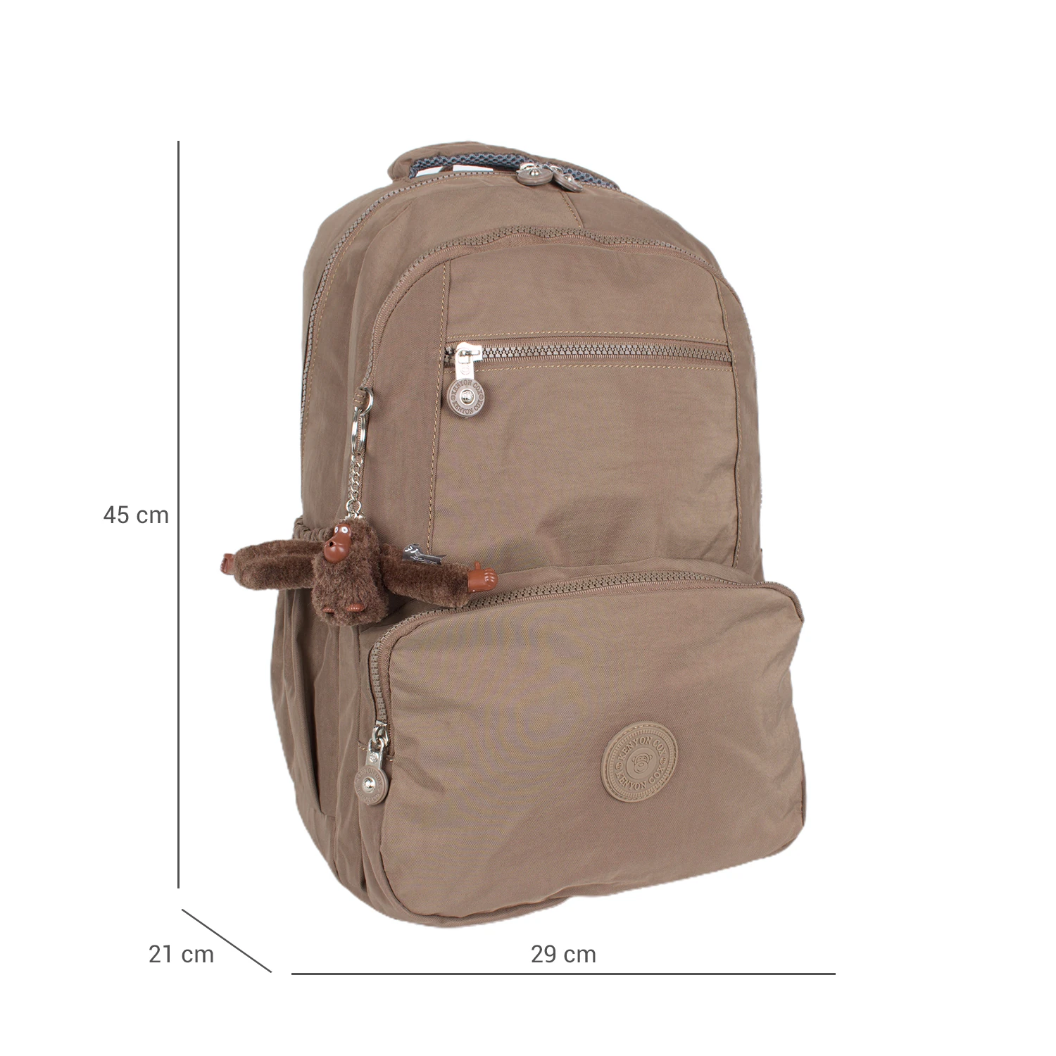 Kenyon 1763 Unisex Klinkır Kumaş Sırt Çantası Kahve