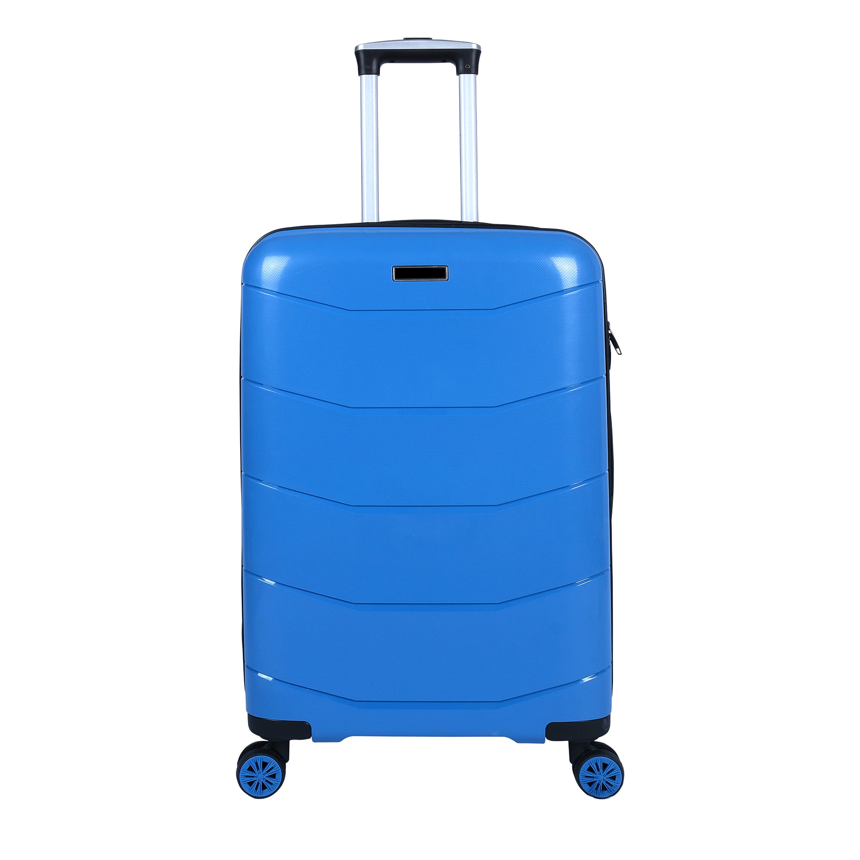 Bagacar Ultra Hafif Kırılmaz Silikon 3lü Set Valiz Mavi+ETİKET HEDİYELİ!