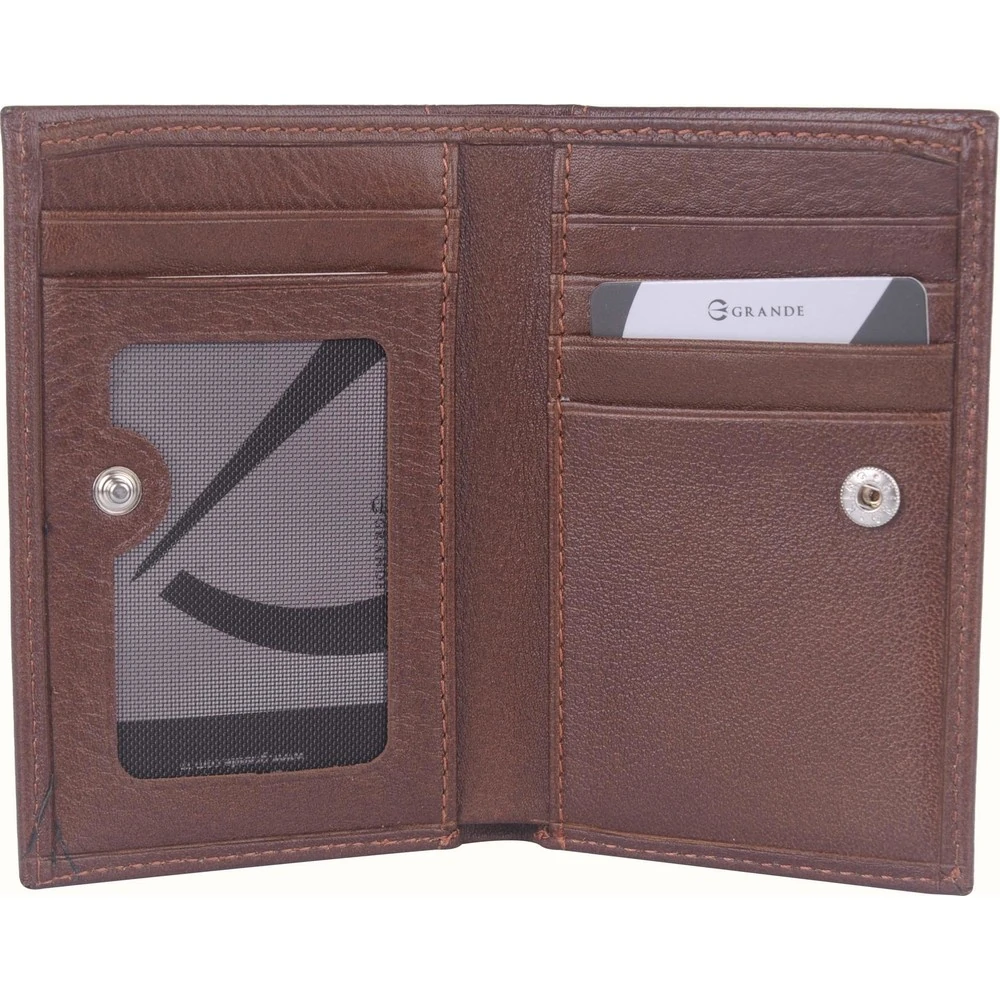 Grande 726 Deri Erkek Cüzdan Kartlık Taba 726