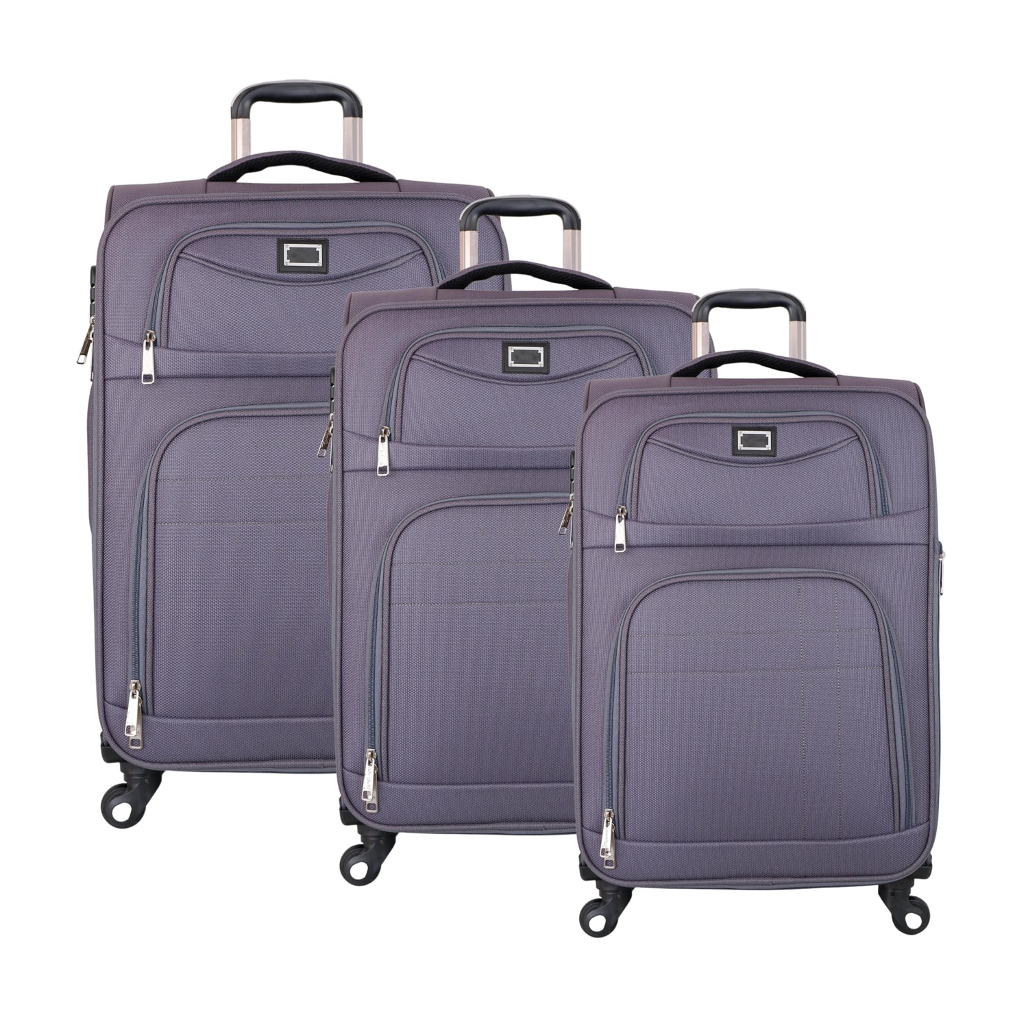 Bagacar Ultra Hafif Körüklü Kumaş Kabin Boy Valiz Gri