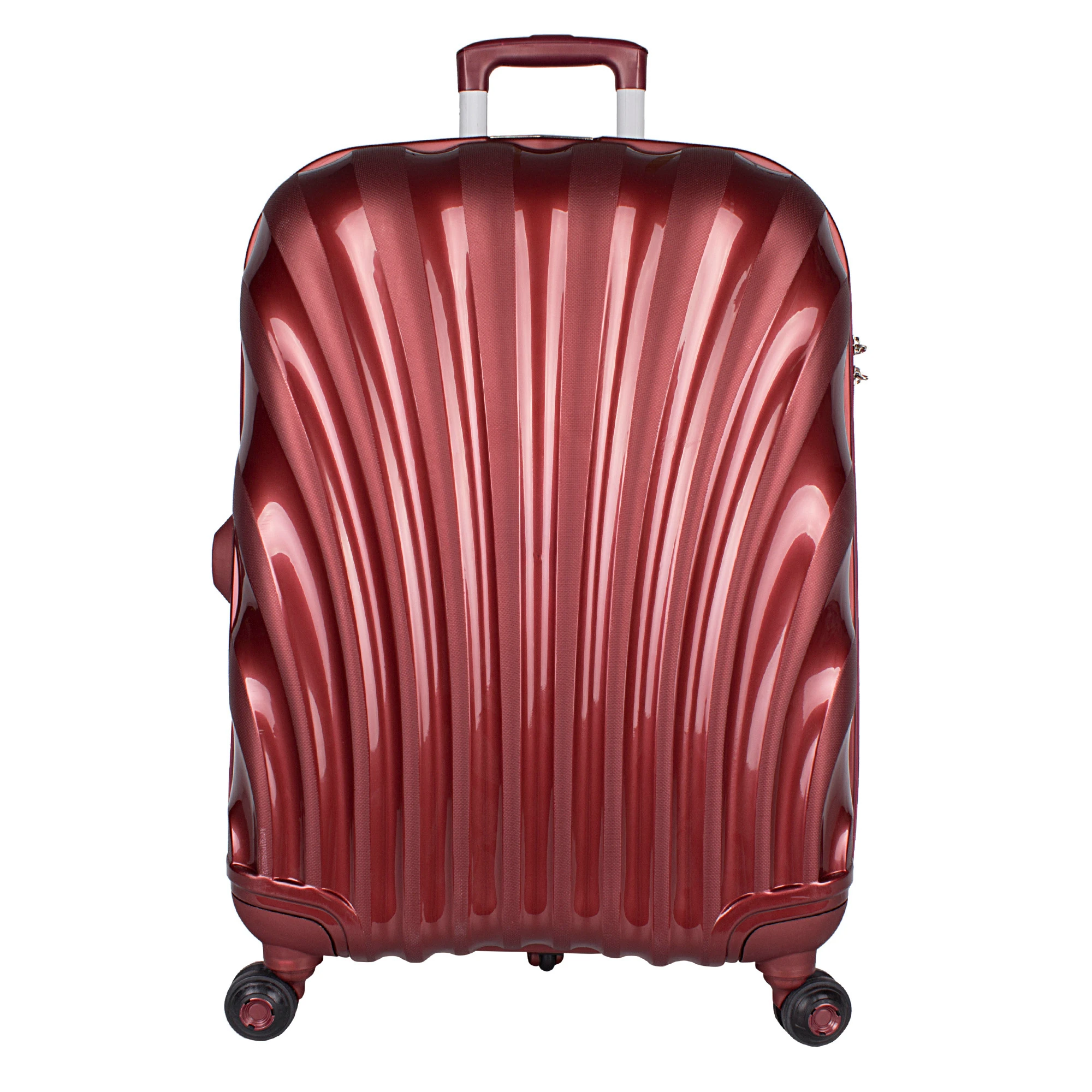 Bagacar Shell Silikon Kırılmaz Valiz Seti Bordo