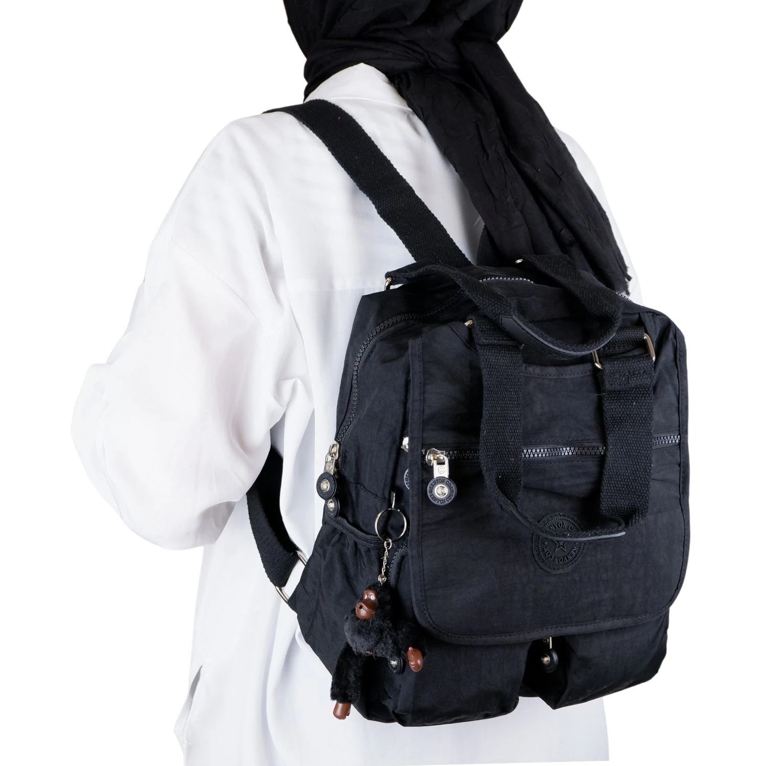 Kenyon Cox 9504 Klinkır Kumaş Hafif Sırt Çantası Siyah