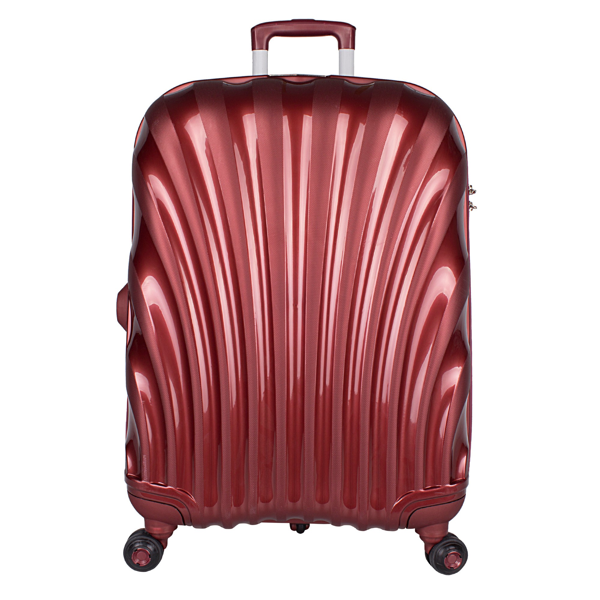 Bagacar Shell Silikon Kırılmaz Orta Boy Valiz Bordo