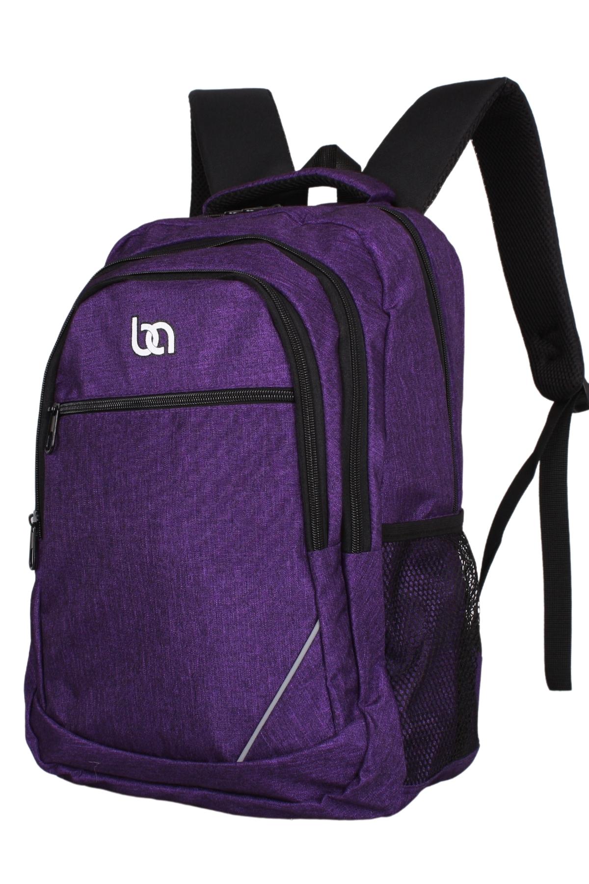 Bagacar IZ1134 Mor Unisex Okul ve Günlük Sırt Çantası