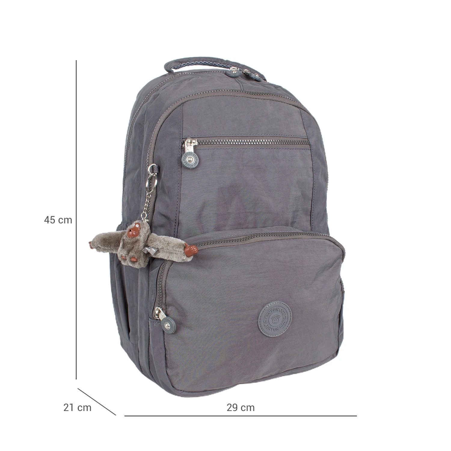 Kenyon 1763 Unisex Klinkır Kumaş Sırt Çantası Gri