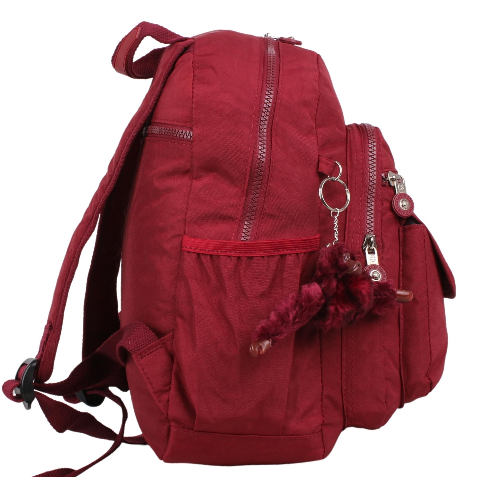 Kenyon Cox 8835S Bordo Unisex Klınkır Maymunlu Günlük Sırt Çantası