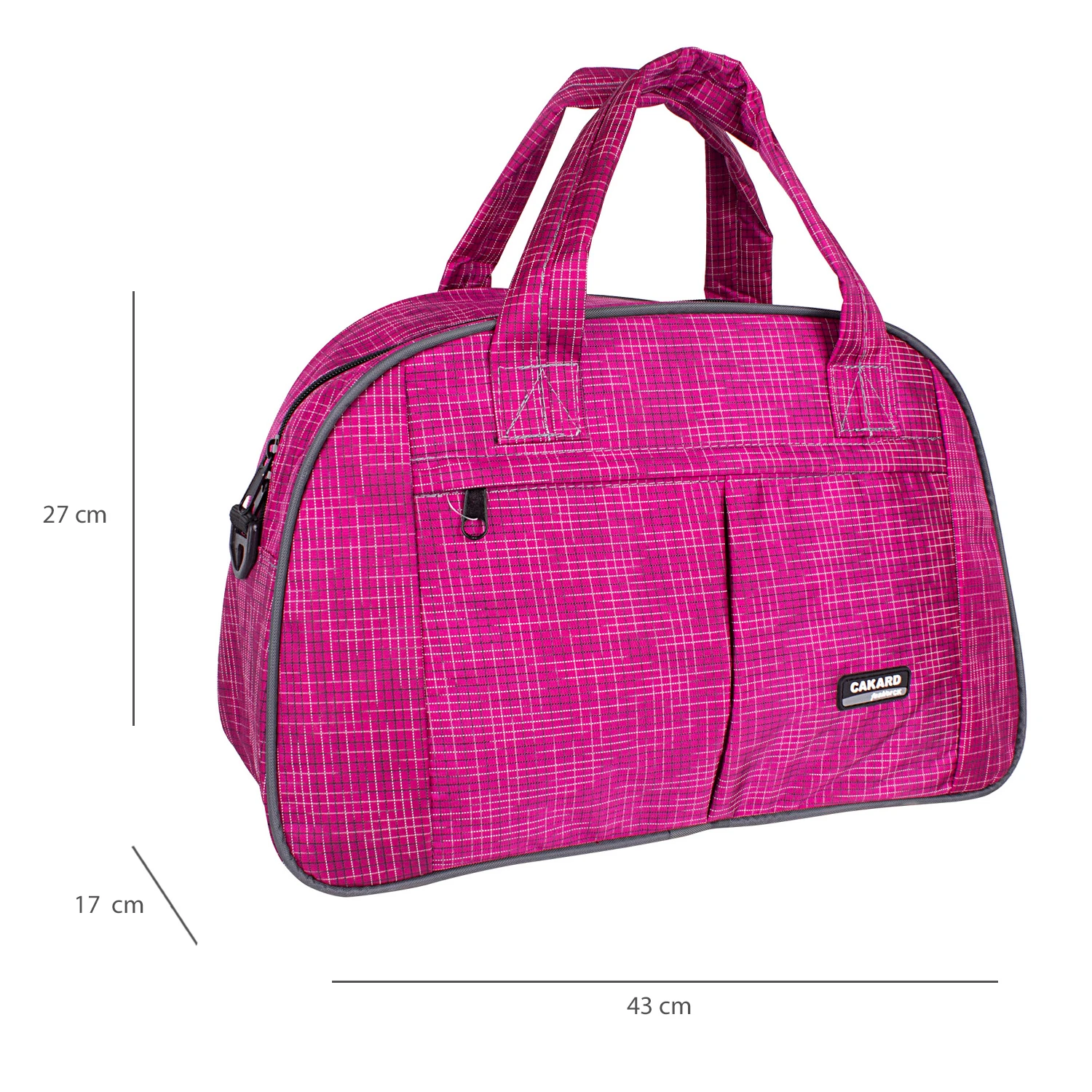 Cakard Kumaş  Omuz Askılı Spor Ve Seyahat Çantası Pembe