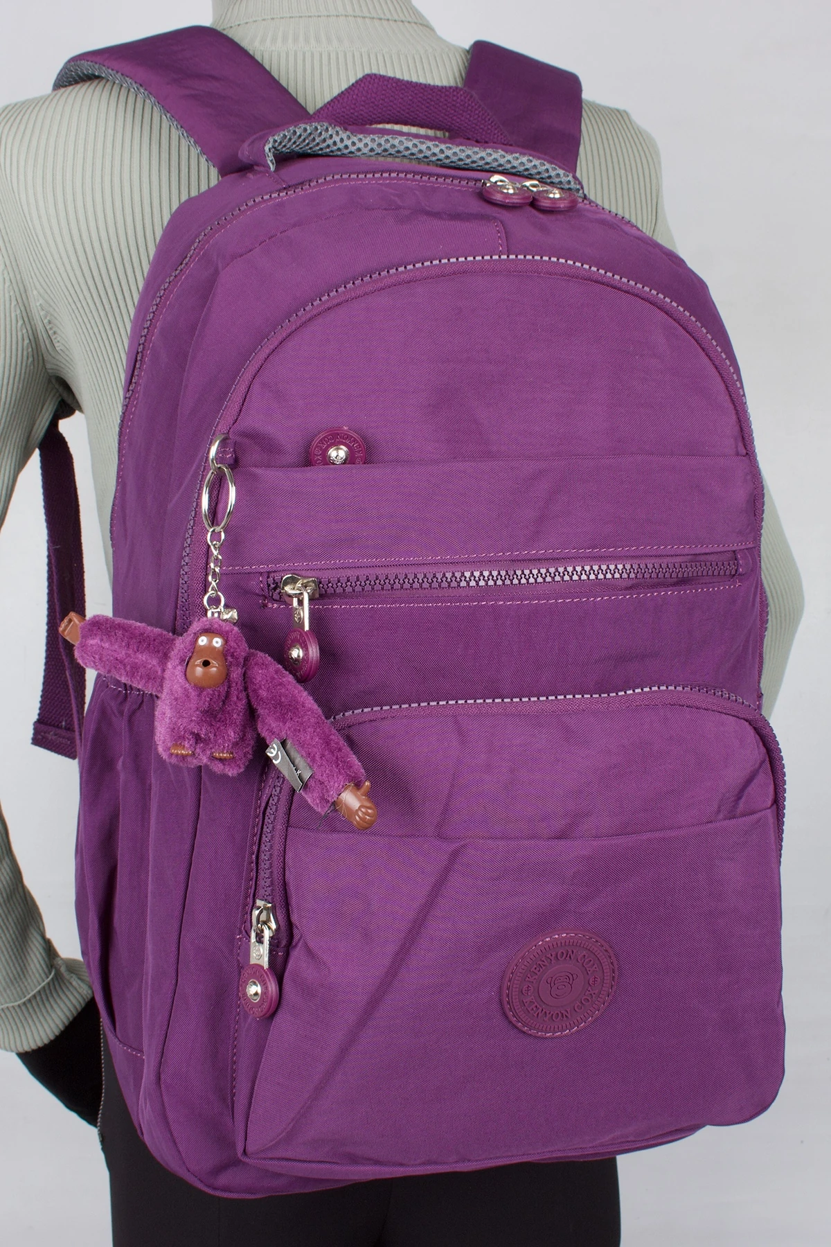 Kenyon 1810 Unisex Klinkır Kumaş Sırt Çantası Mor