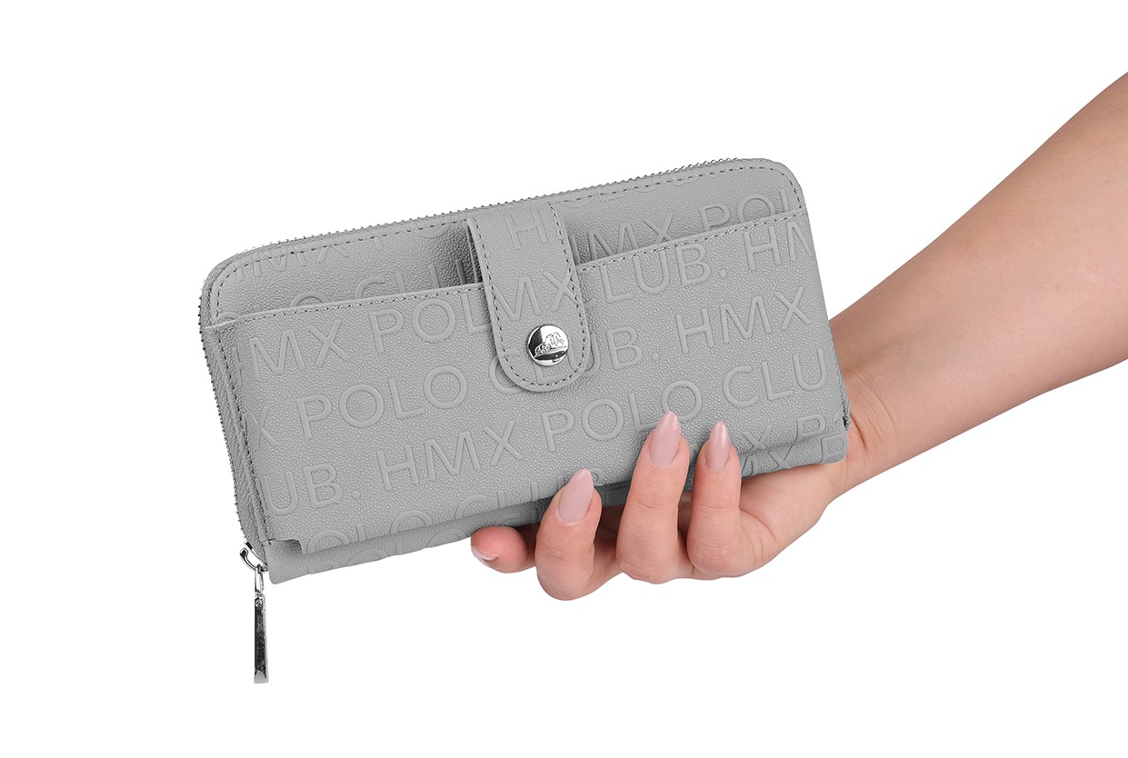 Bagacar Bozuk Para ve Telefon  Bölmeli Kullanışlı Cüzdan Gri