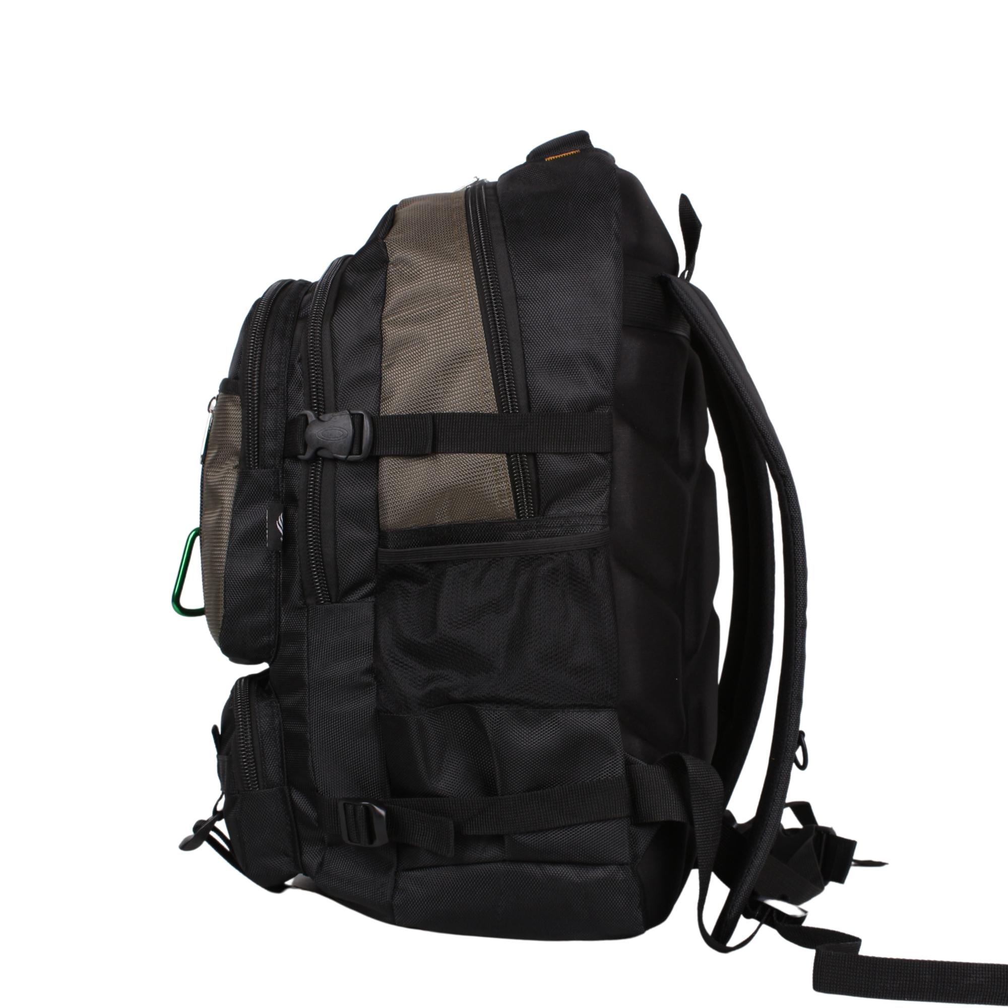 Bagacar IZDAG Kahve Siyah Seyahat Sırt Çantası 60 LT 17" Laptop Bölmeli