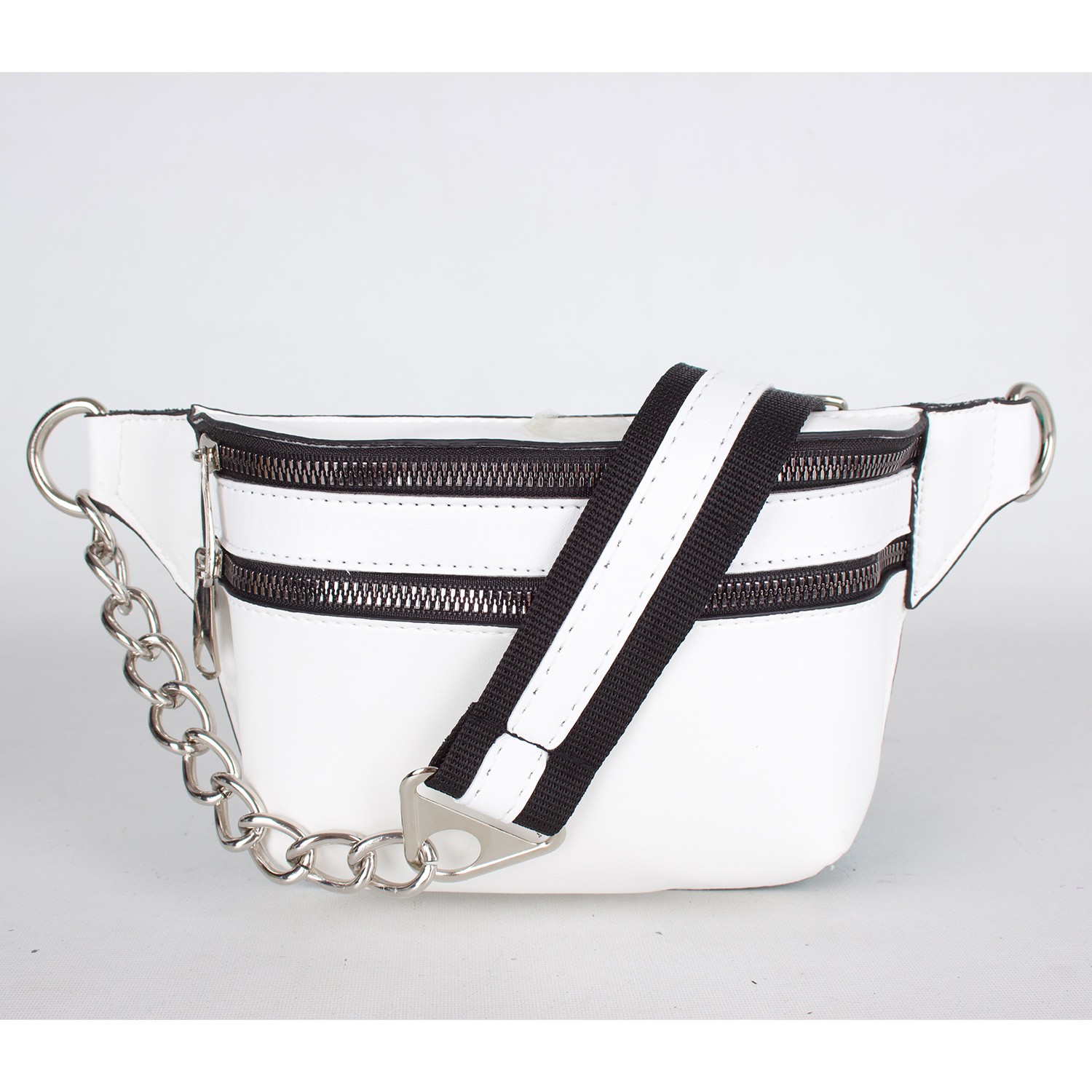 Bagacar Fashion Tulum Gögüs Bel Çantası Soft Beyaz