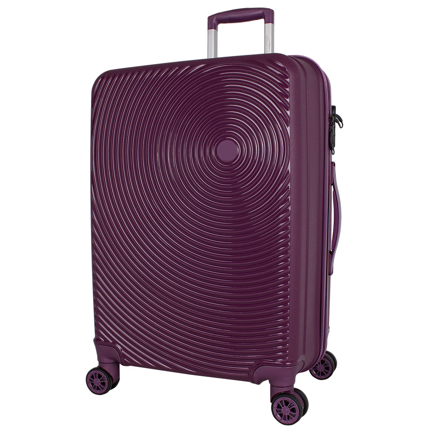 Bagacar Samso Sert Silikon Kırılmaz Büyük Boy Valiz Mürdüm