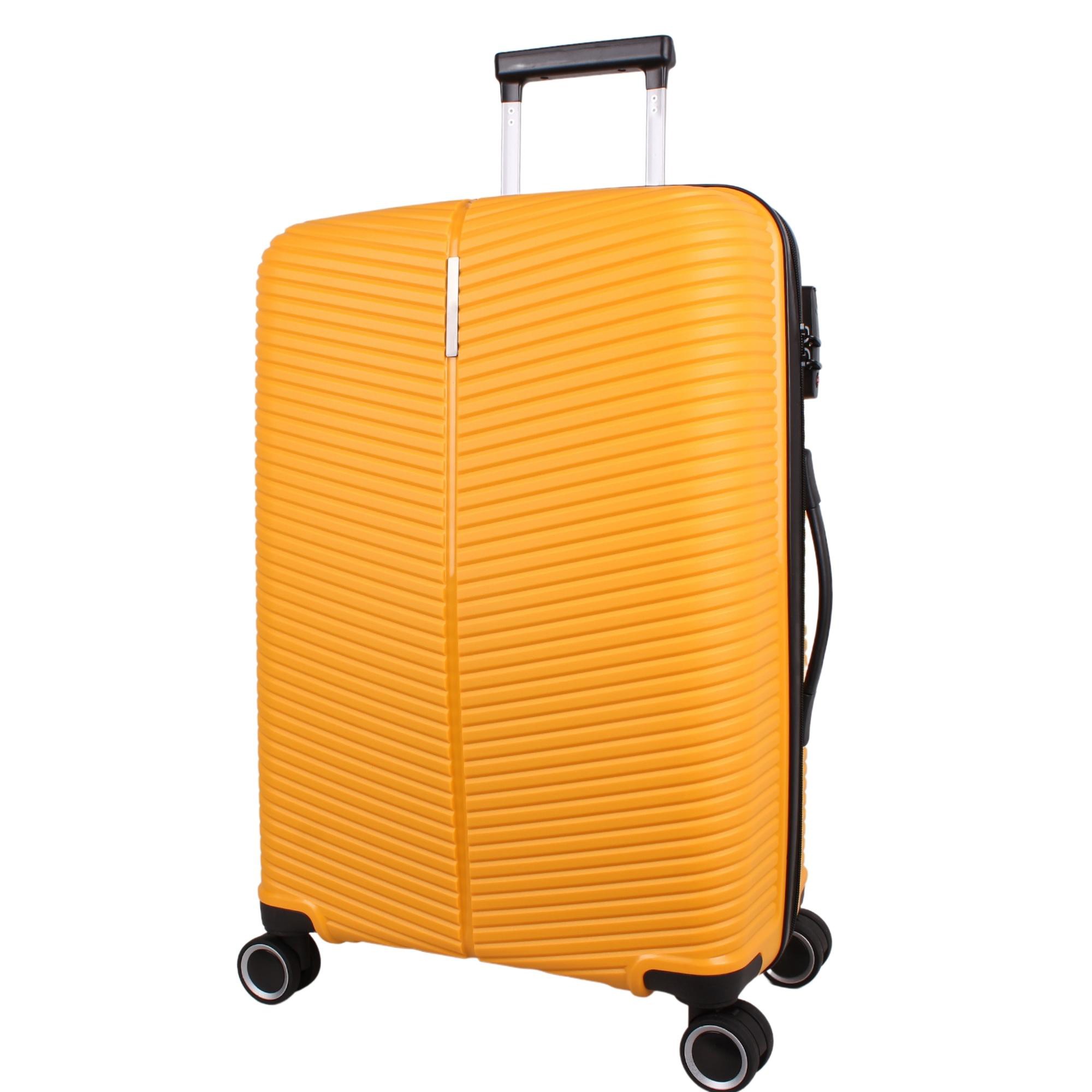 Bagacar Ultra Light Kırılmaz Silikon Büyük Boy Valiz Sarı