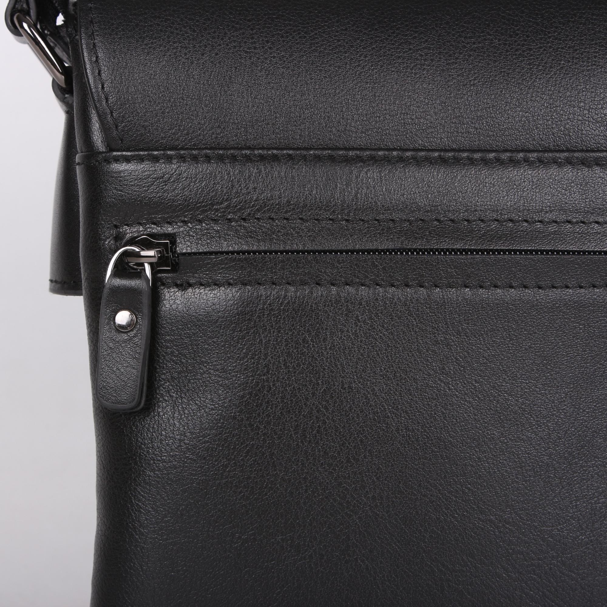 Legend Leather 4262 Siyah Erkek Postacı Çapraz Hakiki Deri Çanta