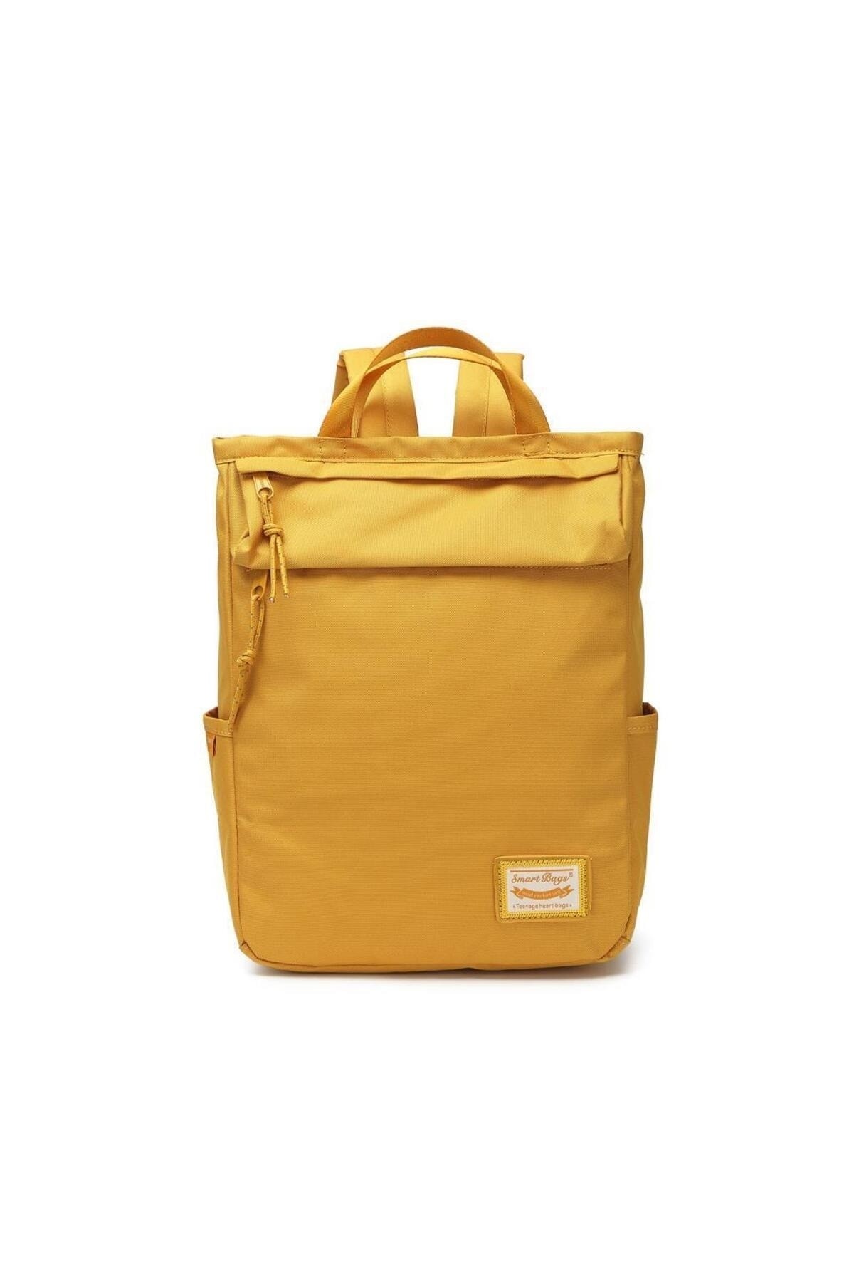 Bagacar Smart Bag 3195 Okul ve Günlük Laptop Bölmeli Sırt Çantası Hardal