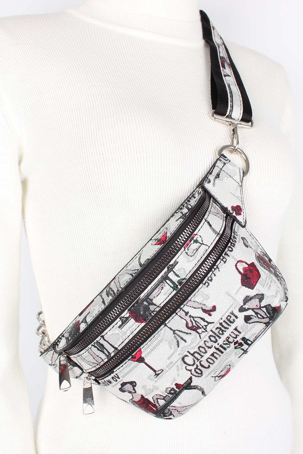 Bagacar Fashion Tulum Gögüs Bel Çantası Choco