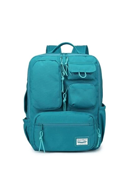 Bagacar Smart Bag 3210 Okul ve Günlük Laptop Bölmeli Sırt Çantası Petrol