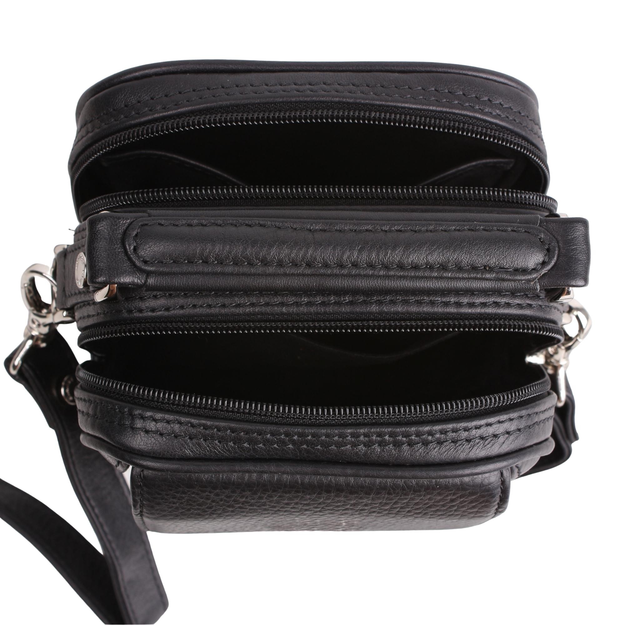 Legend Leather 4586 Kahve Hakiki Deri Erkek Portföy El Ve Omuz Çantası