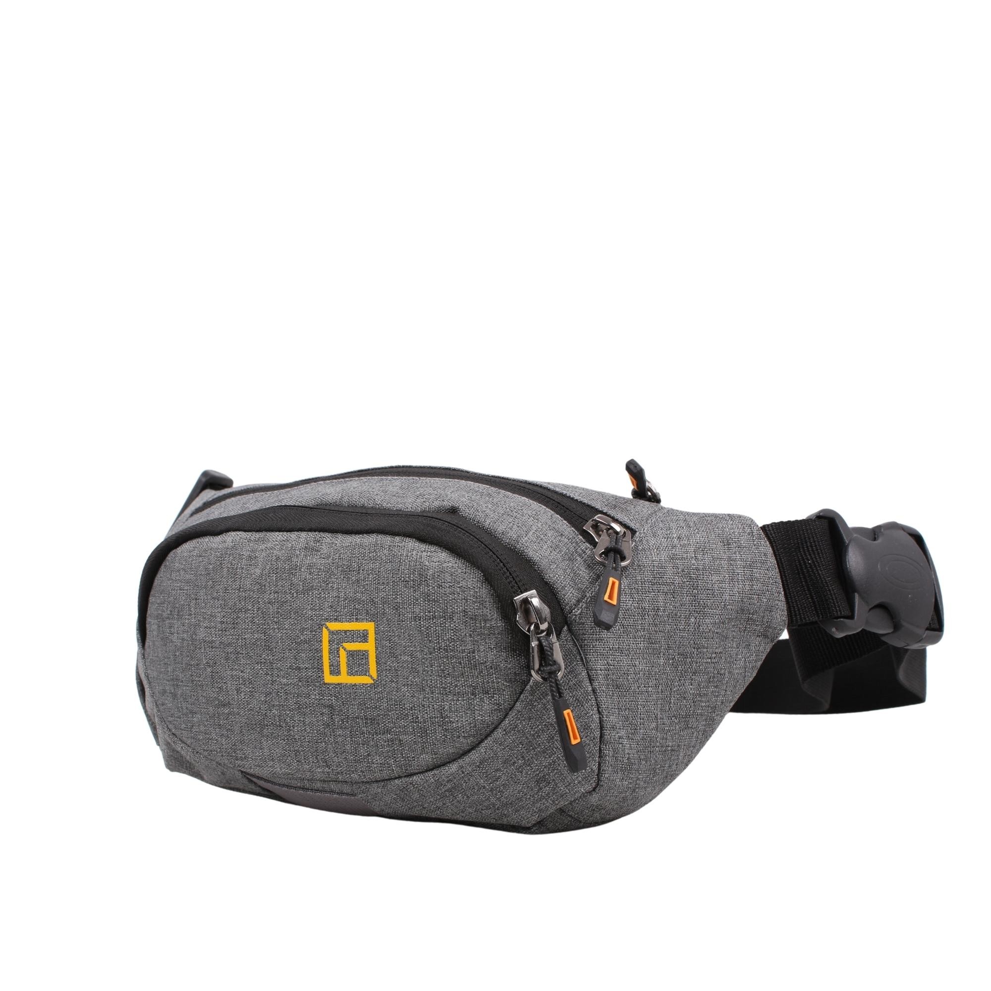 Bagacar Loop Model 2000 Unisex Gri Body Bag ve Bel Çantası