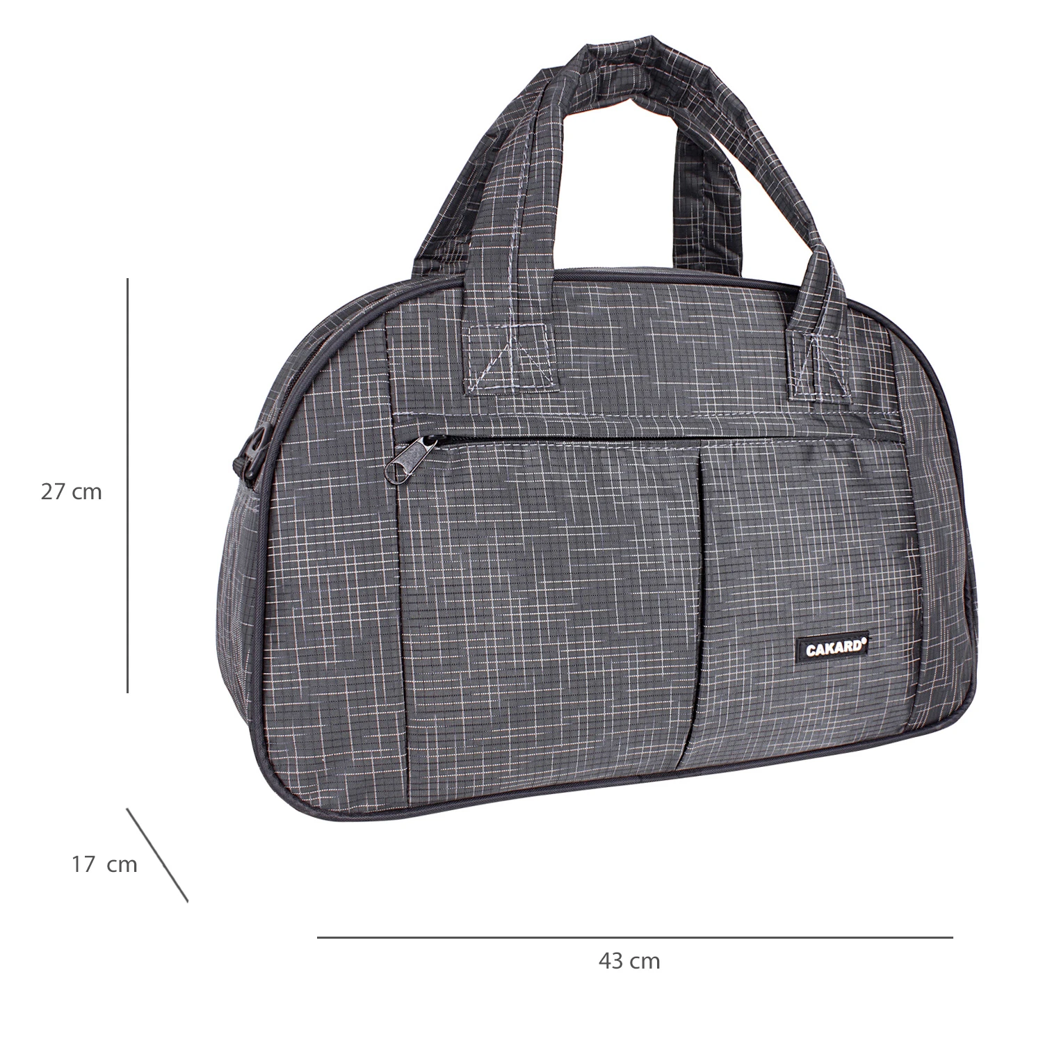 Cakard Kumaş  Omuz Askılı Spor Ve Seyahat Çantası Siyah