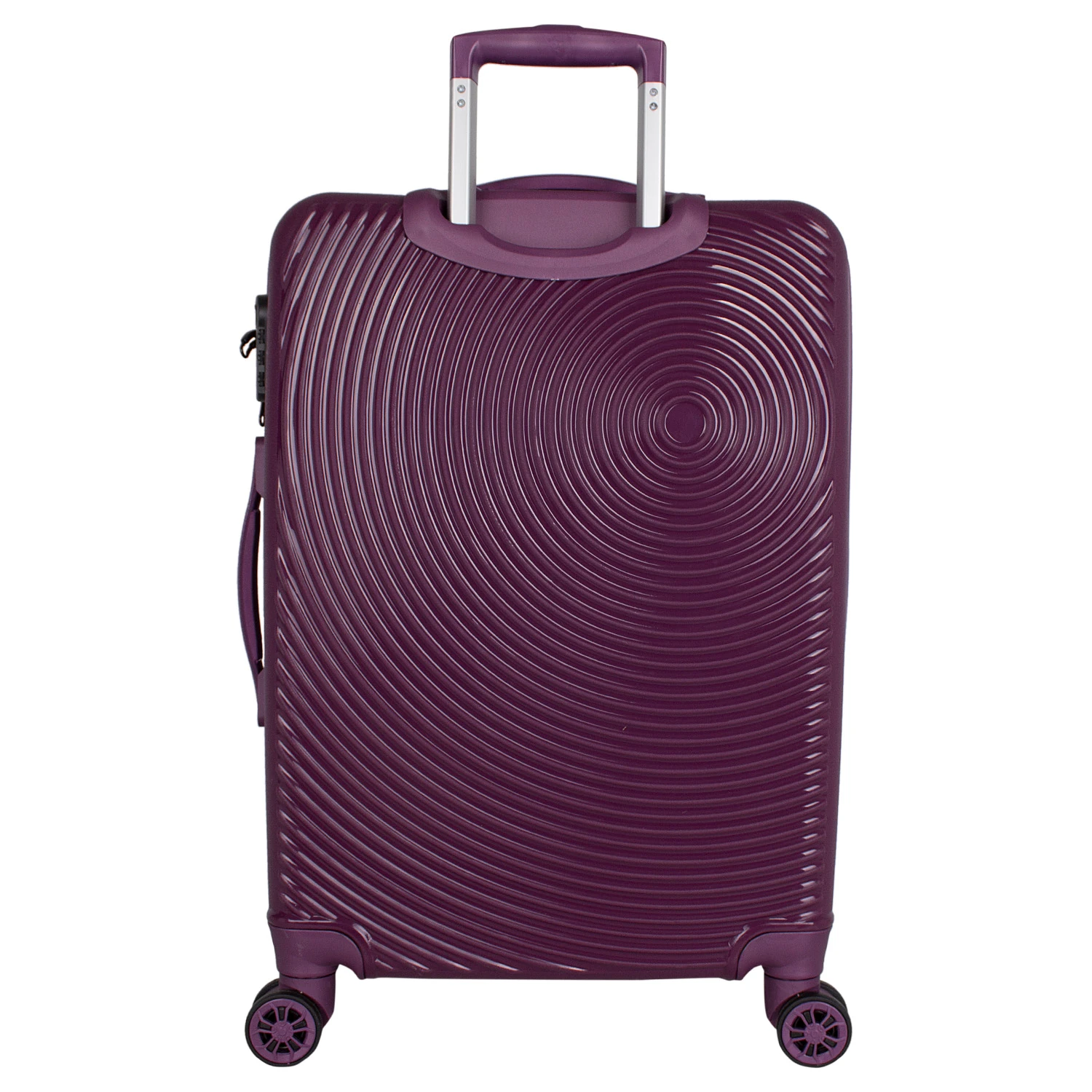 Bagacar Samso Sert Silikon Kırılmaz Büyük Boy Valiz Mürdüm