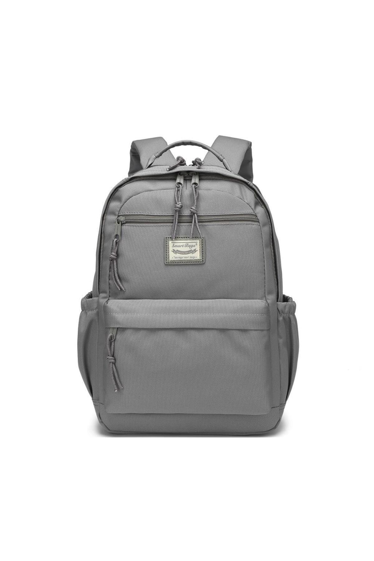 Bagacar Smart Bag 3198 Okul ve Günlük Laptop Bölmeli Sırt Çantası Vizon