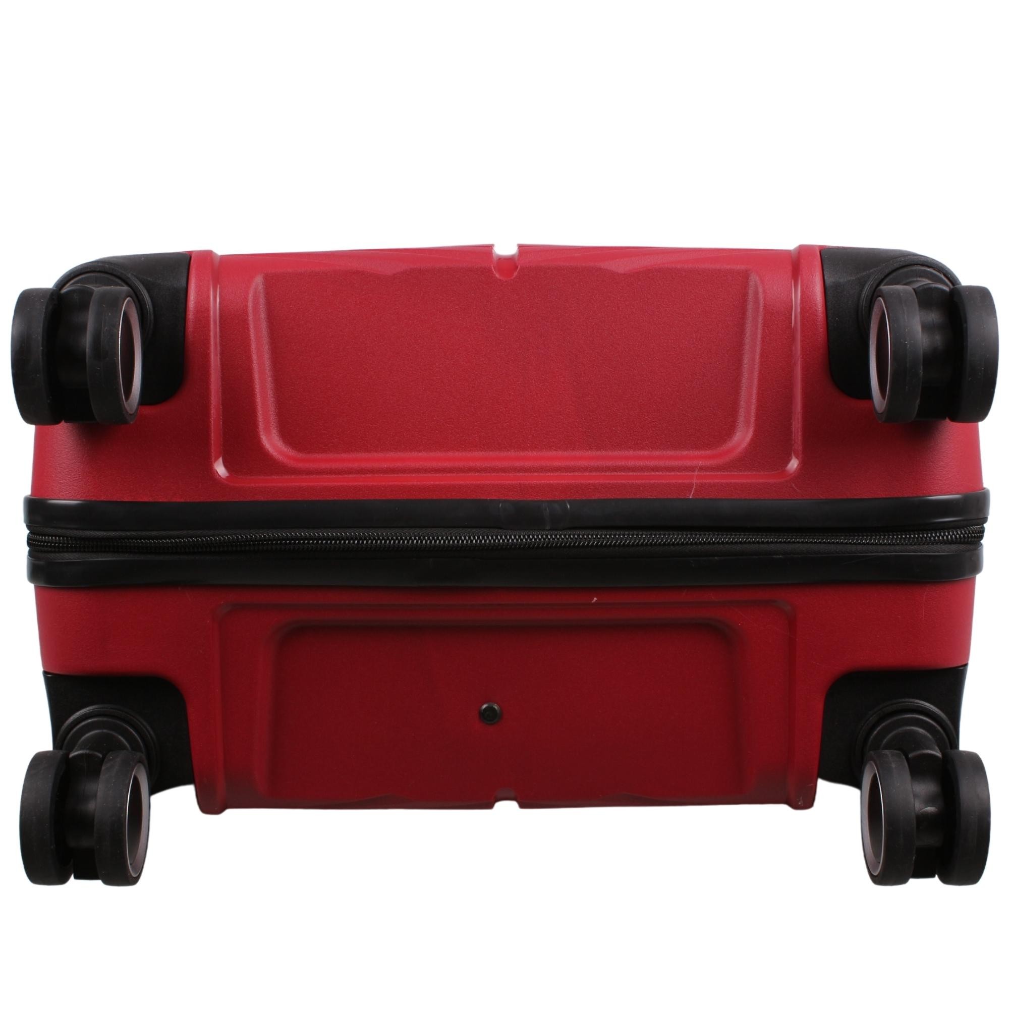 Bagacar Ultra Light Kırılmaz Silikon Orta Boy Valiz Bordo