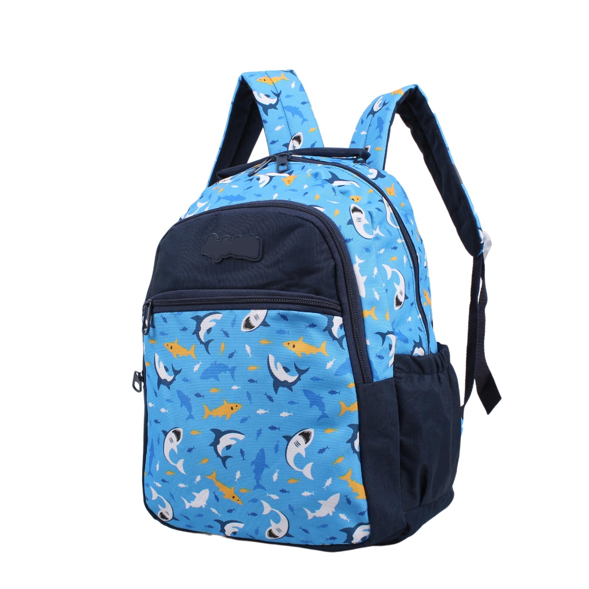 Bagacar Kids Erkek Mavi Dinazor Model Kalemlikli Sırt Çantası