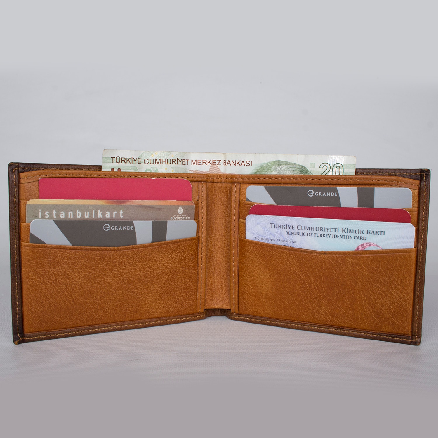 Bagacar 1738 Hakiki Deri Erkek Cüzdanı Bordo