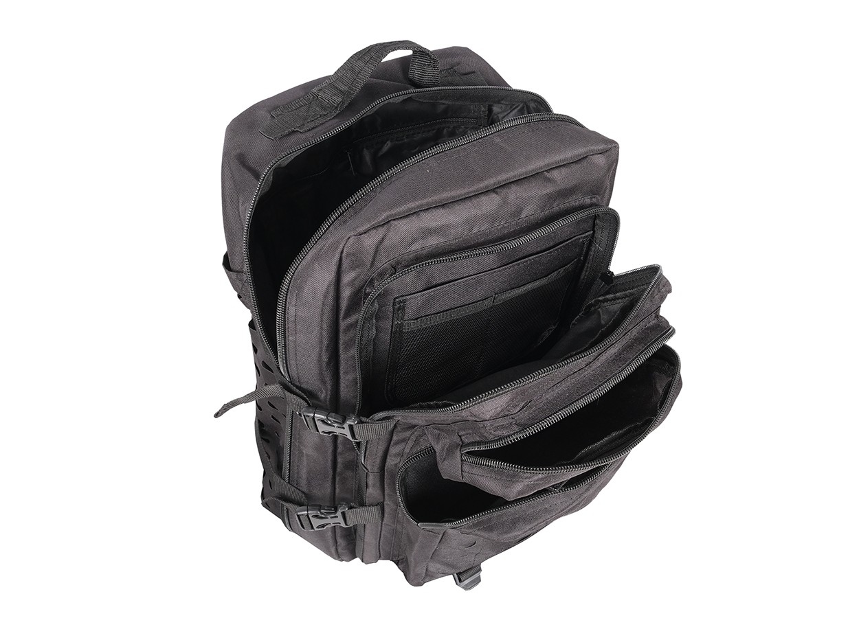 Bagacar Tactical Dağcı ve Trekking Kumaş Sırt Çantası Siyah
