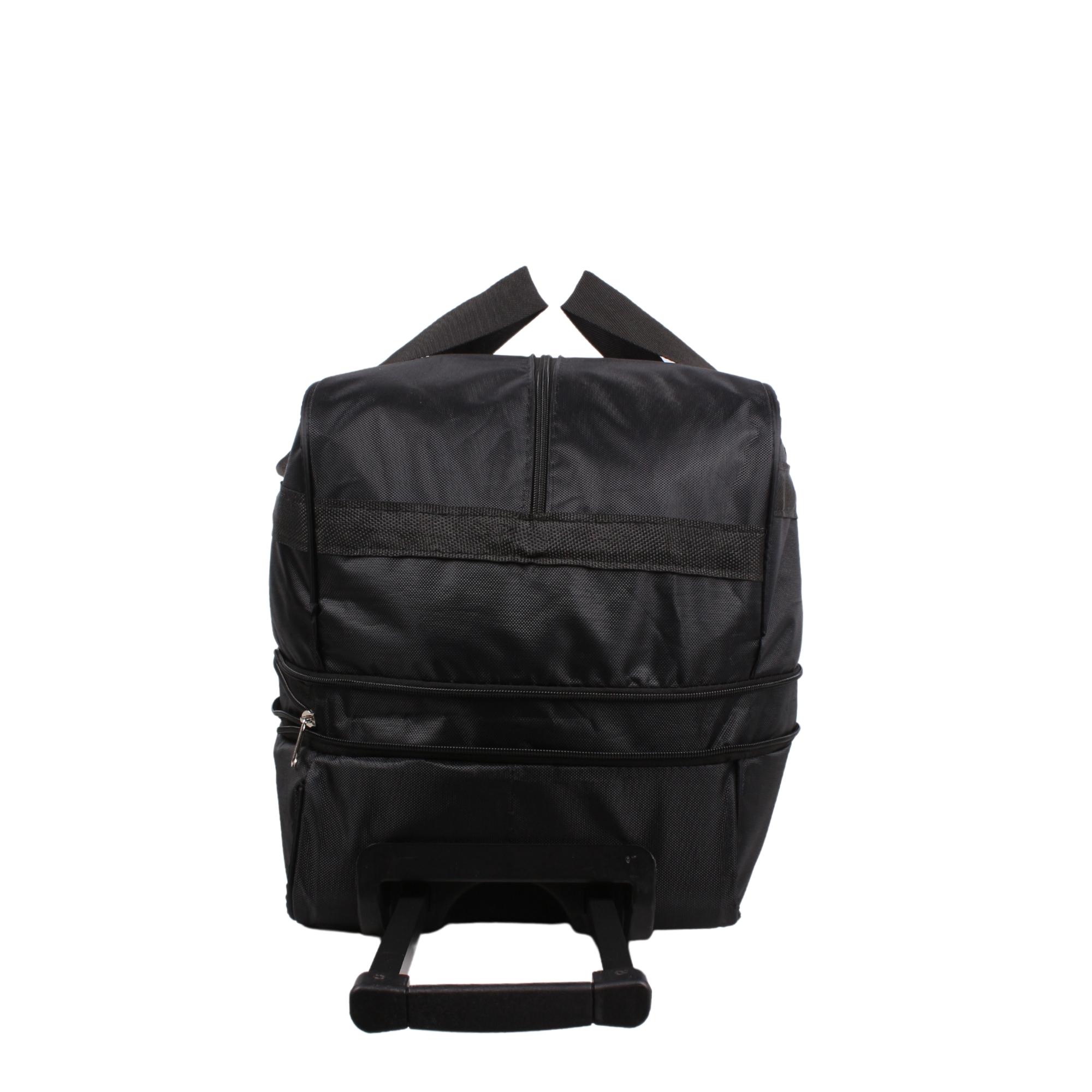 Bagacar 3 Teker Körüklü Kabin Boy Seyahat Valizi Siyah