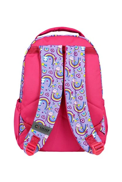 Bagacar Cakard Kız Panda Model Kalemlikli Beslenmeli Set Sırt Çantası