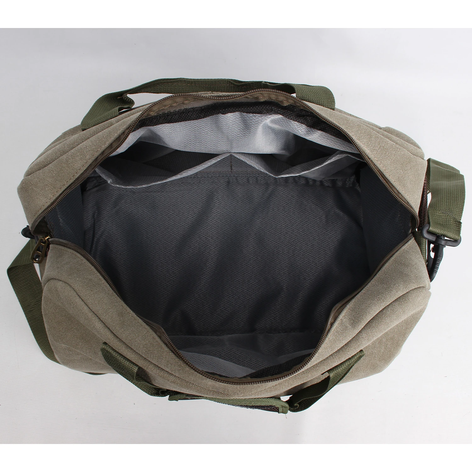 Bagacar Kanvas Haki Büyük Boy Spor ve Seyahat Çantası