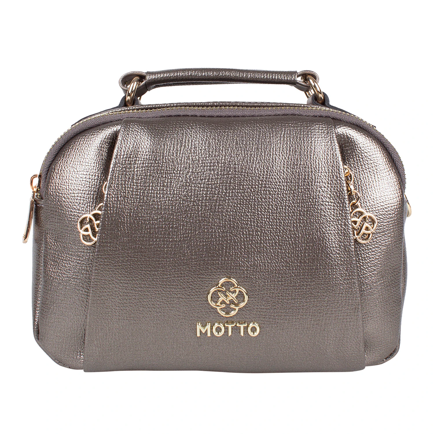 Bagacar Motto 1339 Bayan Çapraz El ve Omuz Çantası Gümüş